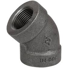 ELL 1/4" 45deg STD MALL BLK