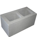 BLOCK CONCRETE 2-HOLE 8X8X16