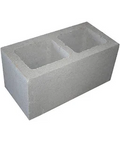 BLOCK CONCRETE 2-HOLE 8X8X16