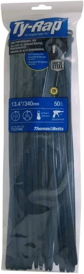 TYRAP BLACK 13.4" 100/BAG TY527MX 50CT