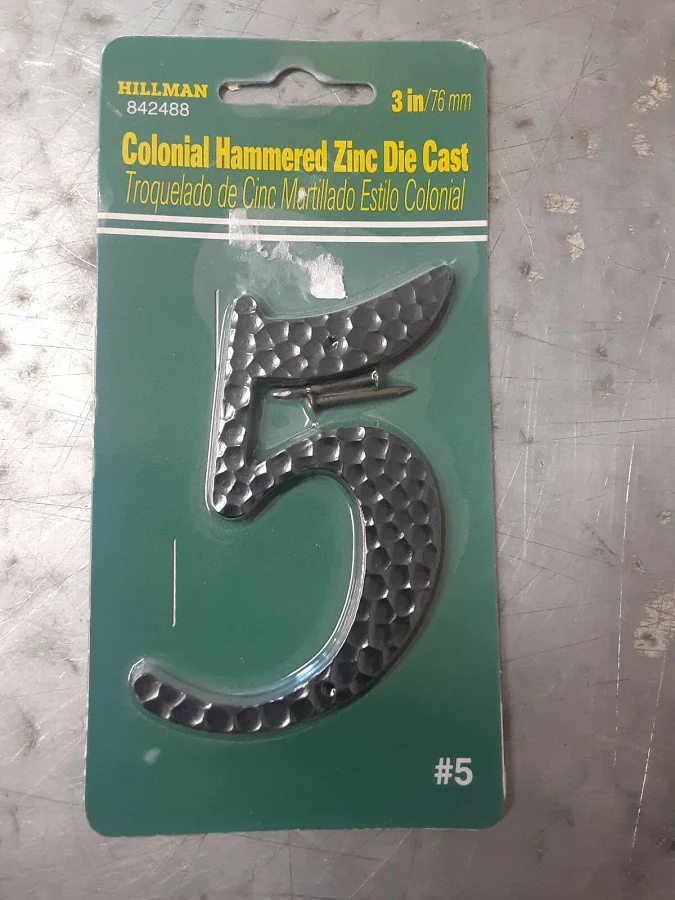3" COLONIAL HAMMERED ZINC #5 842488