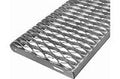 STAIR TREAD 1-1/4 x 3/16 x 30" 19W4 SERR 10-15/16 GALV w/END PLT