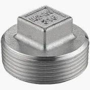 PLUG 1-1/4" SQ HD GALV 40/BX