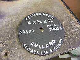 CUT OFF WHL 4"x 1/8"x 3/8" 53433 BULLARD