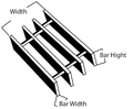 GRAT 1-1/4" x 3/16" x 3' x 24' NS GALV
