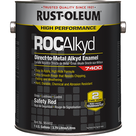 RO 964402 SAFETY RED (1-gallon) ROCAlkyd DTM ALKYD ENAMEL 7400