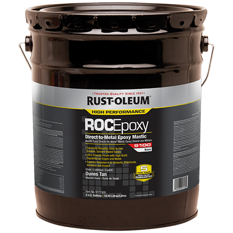 RO 9171300 DUNES TAN (5-gallon) ROCEpoxy DTM EPOXY MASTIC 9100