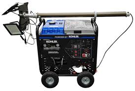 14HP GENERATOR WELDER COMPRESSOR W/LIGHT STAND