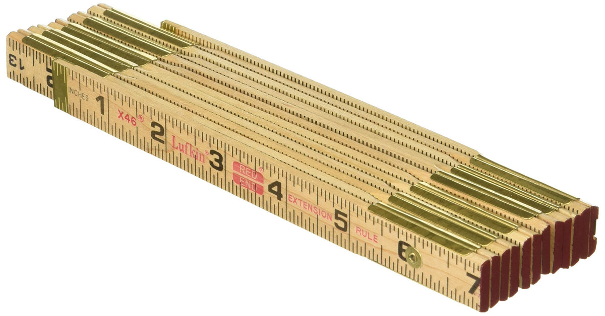 WOOD RULE 6' RED END 066D