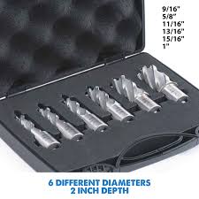 EVO ANNULAR CUTTER SET 1" 6PC
