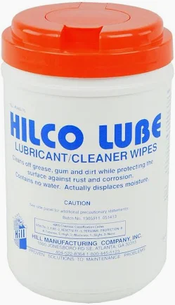 HILCO LUBE WIPES TUB 3884-70 6/CS