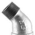 ELL STR 1/2" 45deg STD MALL GALV