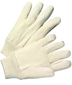 GLOVE WHITE CANVAS 8 OZ.