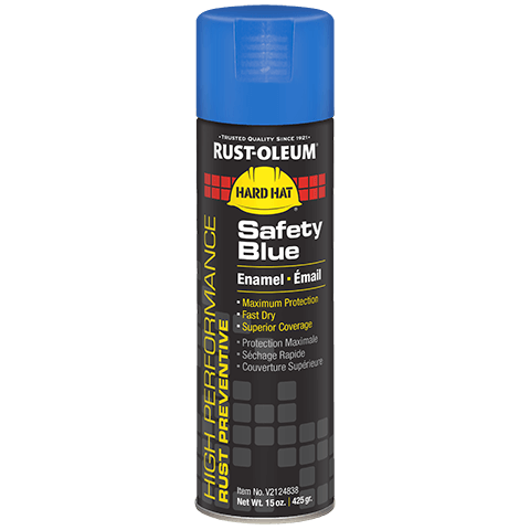 RO V2124838 SAFETY BLUE SPRAY HARD HAT RUST-PREVENTATIVE ENAMEL