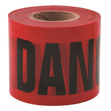TAPE DANGER 3"X200' RED 77-0204