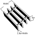 GRAT 1" x 3/16" x 2' x 24' SER GAL