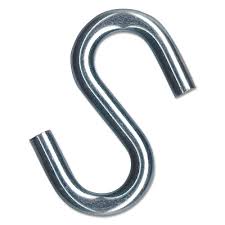S HOOK #9 PLATED