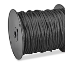 ROPE POLY 1/4"x 600' BLACK