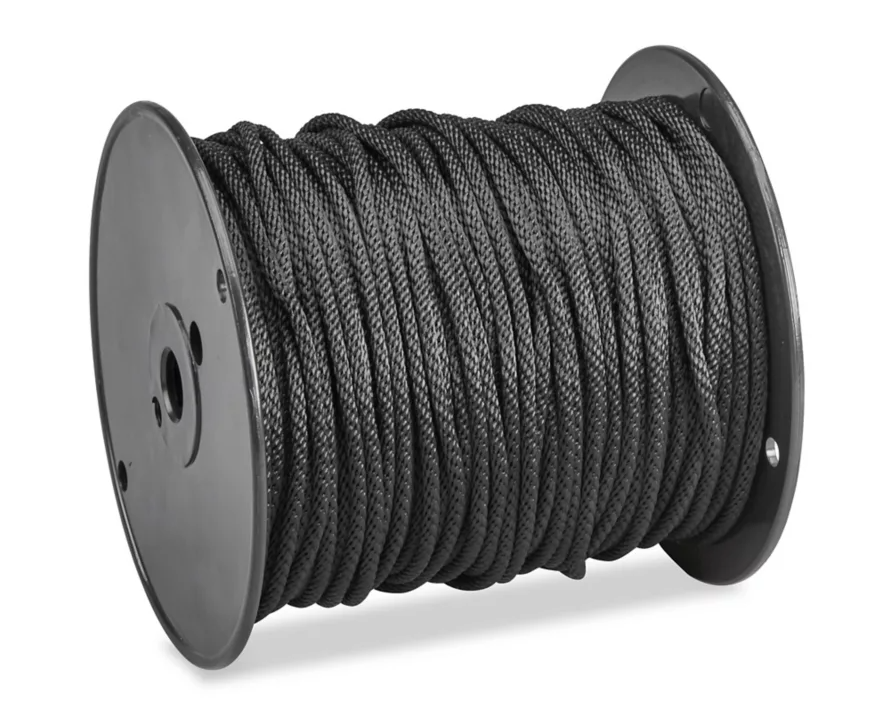 ROPE POLY 1/4"x 600' BLACK