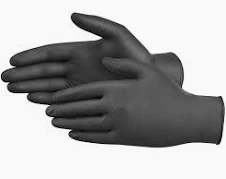GLOVE NITRILE BLACK LARGE