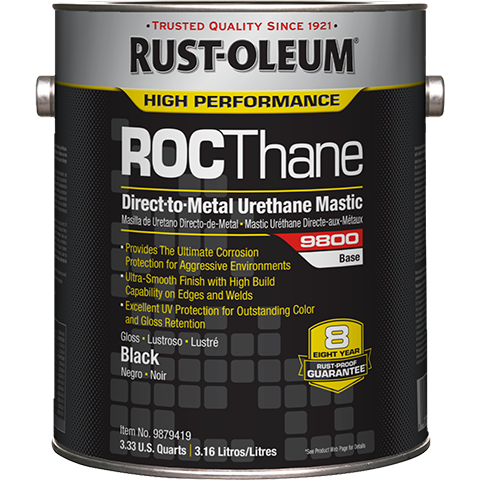 RO 9879419 BLACK (1-gallon) ROCThane DTM URETHANE MASTIC 9800