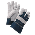 GLOVE WORK LEATHER PALM DENIM BY DZ