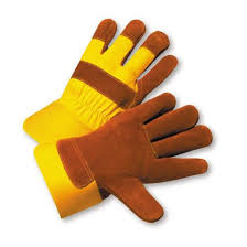 GLOVES RUSSETT LEATHER YELLOW 558Y