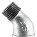 ELL STR 3/8" 45deg STD MALL GALV
