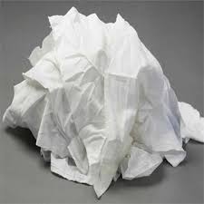 RAGS COTTON WHITE 50# BOX BL/WS50