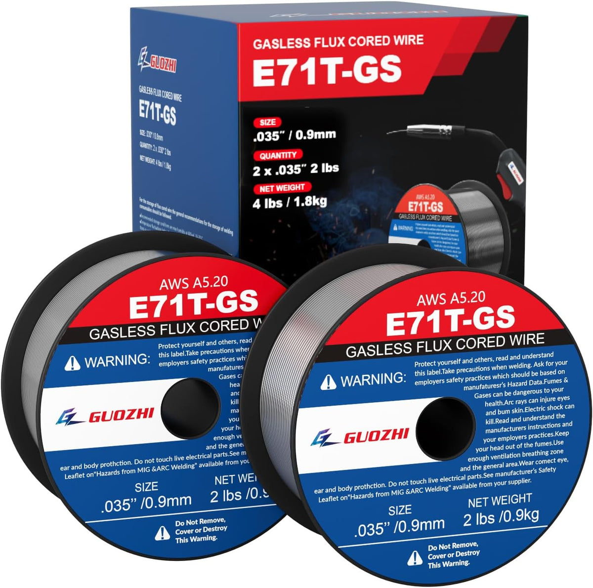 FLUX CORED E71T-GS .035 X 11#