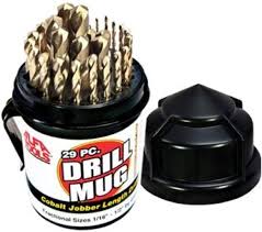 DRILL MUG COBALT 29PC 135 S/P COE20190DM