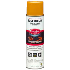 RO 203033 CAUTION YELLOW INVERTED MARKING SPRAY PRECISION LINE M1800 WATER-BASED