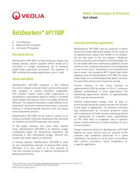 COAGULANT AID POWER AP1100P 50# 7007974