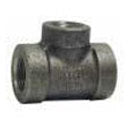 TEE RED 1"x 1"x 1/2" BLK STD MALL
