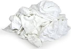 RAGS WHITE ALL COTTON 25# BOX
