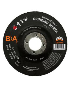 DCW Grinding Wheel 4 x 1/4 x 5/8 Type 27 A24N 24463 BULLARD