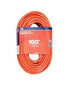 100' orange ext cord 12/3 heavey duty